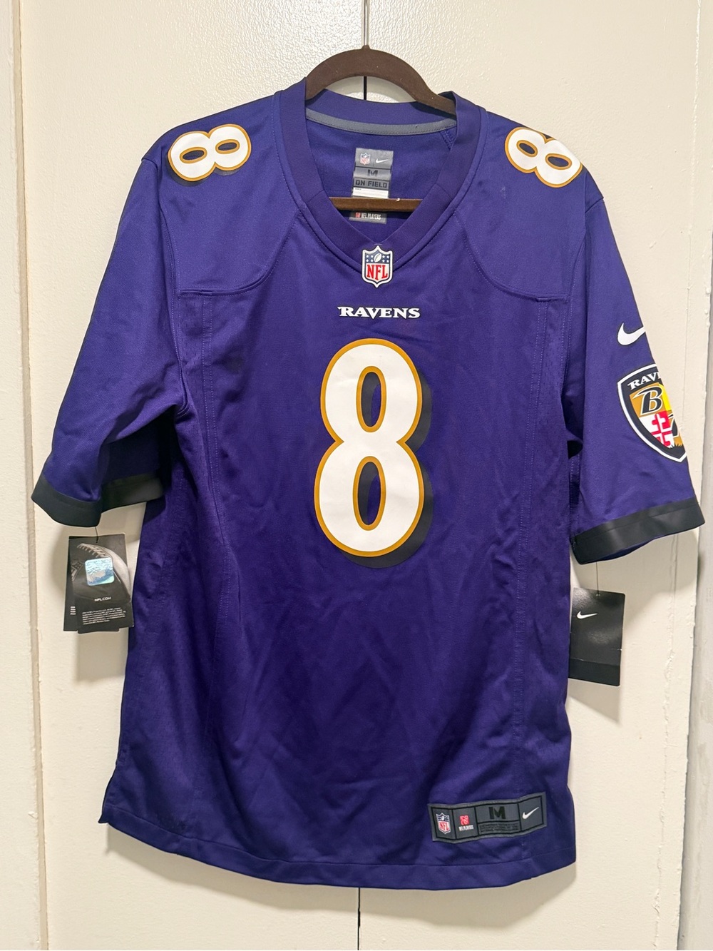 NFL Baltimore Ravens Purple #8 Men's Jersey by Nike